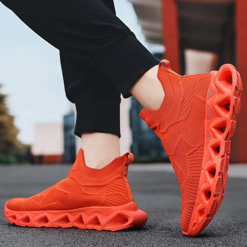 Heren sportschoenen Ultralichte modieuze instapschoenen voor dagelijks wandelen en joggen in de buitenlucht Ademende mesh Comfortabele casual schoenen voor heren