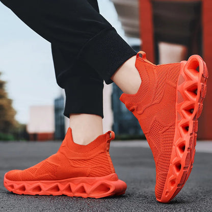 Heren sportschoenen Ultralichte modieuze instapschoenen voor dagelijks wandelen en joggen in de buitenlucht Ademende mesh Comfortabele casual schoenen voor heren