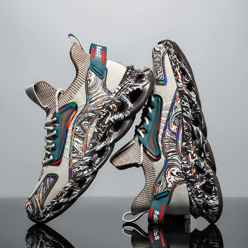Chaussure Homme Chaussures de course respirantes pour hommes, baskets décontractées pour hommes, chaussures de tennis pour hommes, entraîneur de course, mocassins à la mode, luxe