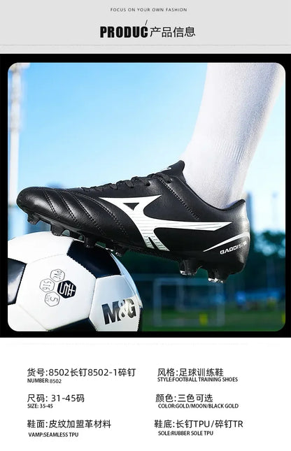 Hybrid Stud Soccer Boots With Durable Anti-slip Performance, Comfy To Wear For Casual Football Exercise And Competitive Games