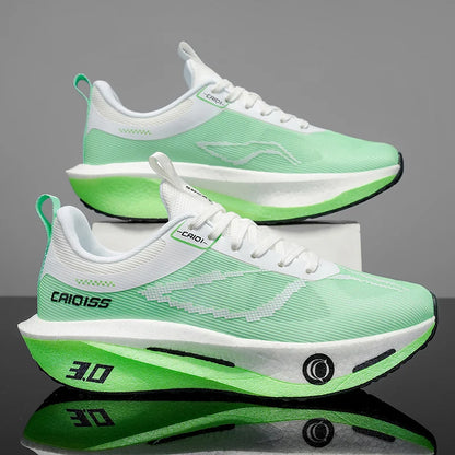 Buty do biegania z karbonową płytką do maratonu, męskie, sportowe, specjalistyczne, oddychające, lekkie, damskie, wygodne sneakersy sportowe outdoorowe