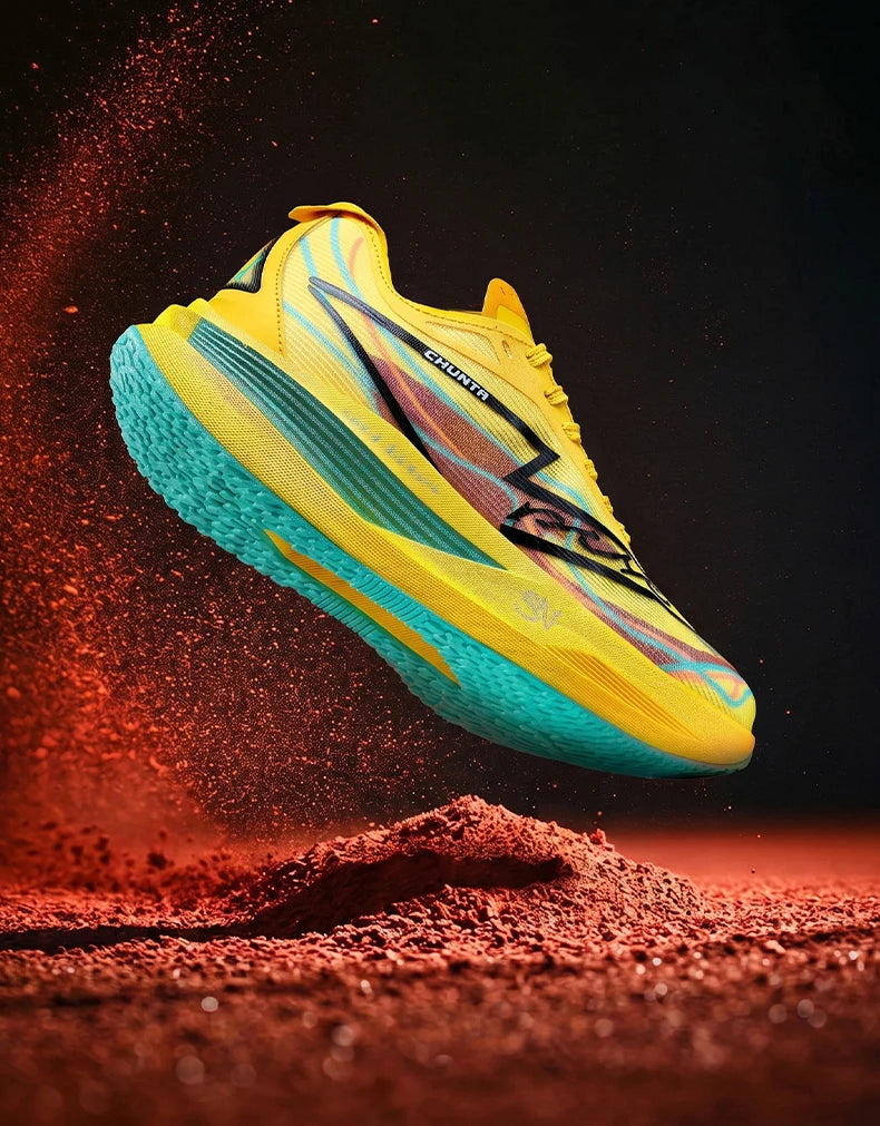 Men Running Shoes Carbon Board Speciality Marathon Sports Breathable Lightweight Women's Comfortable Nonskid Chunta Sneakers