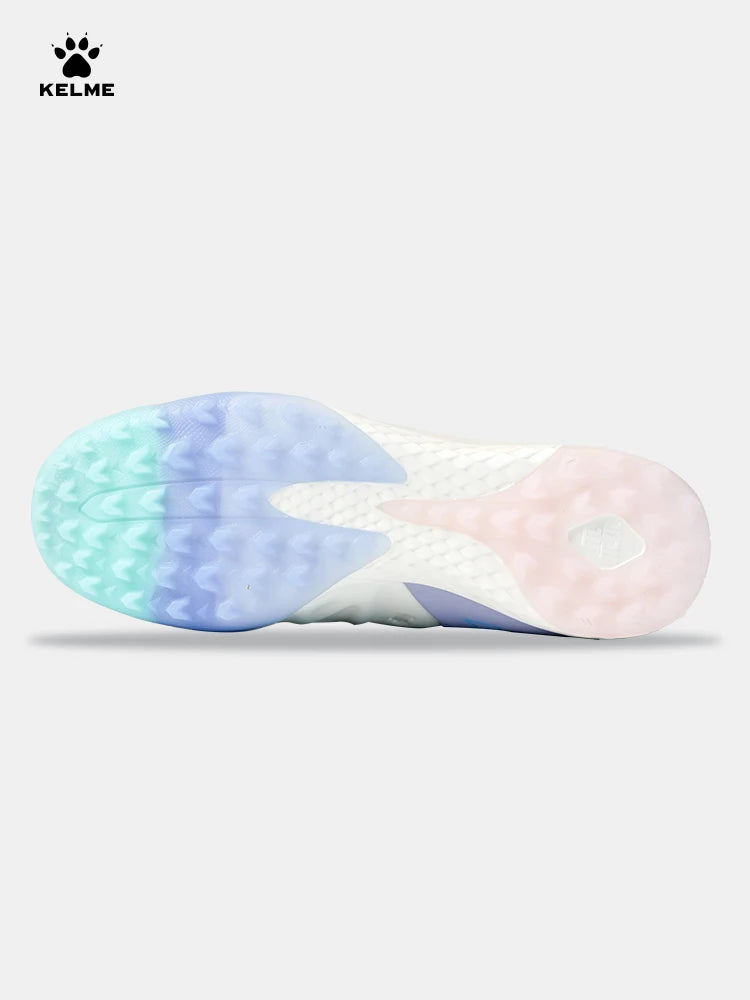 Chuteiras de treino Kelme para homem Tf Broken Nails, para relva artificial, antiderrapantes, para jovens, em pele de bezerro, para competição