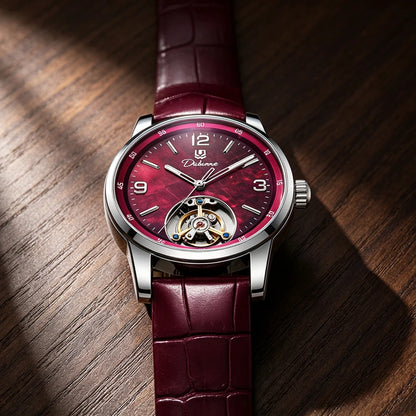 Montre Tourbillon Homme Mode Sport Automatique Mécanique Étanche Montre-bracelet de luxe de marque haut de gamme