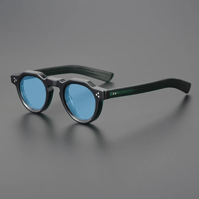 Vintage Polarized Acetate Sunglasses Men Quality Retro Designer Small Sunglasses Women UV400 Handmade Luxury Brand Eyewear