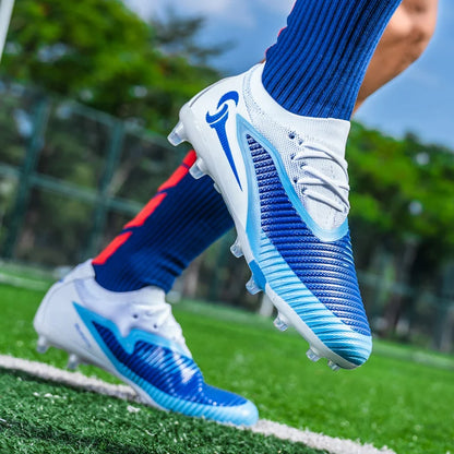 Chaussures de Football pour hommes, crampons de société, bottes professionnelles de terrain de Football en plein air, chaussures d'entraînement sur gazon, baskets à pointes longues