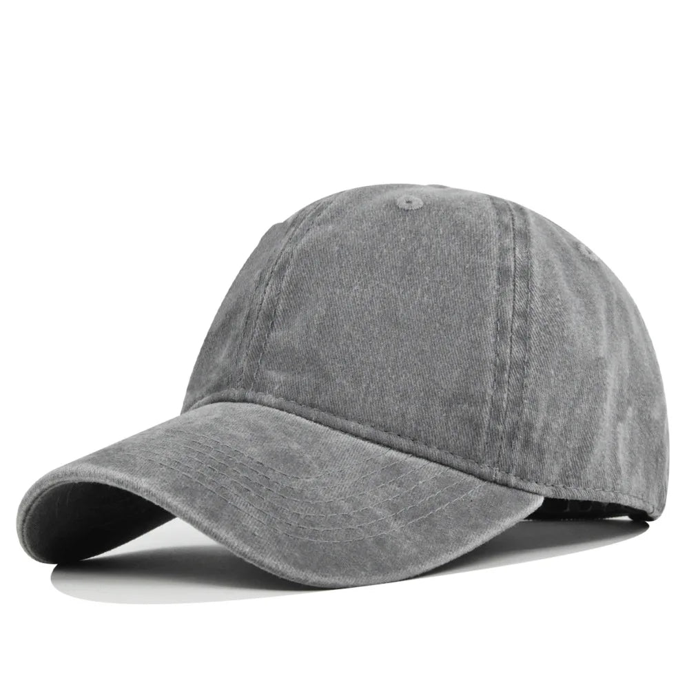 Retro Washed Cotton Baseball Cap Men Women Snapback Hat y2k Hip Hop Caps Solid Color Hat Bone Casquette Outdoor Casual Sport hat