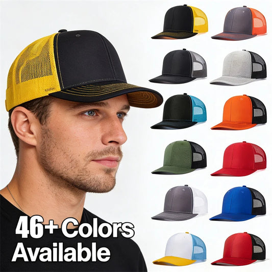 Breathable Mesh Classic Baseball Cap forMem Women Casual Trucker Hat Breathable Adjustable Snapback Unisex Active Sporty Dad Cap