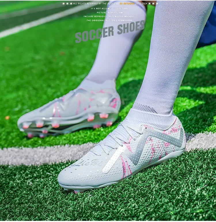 Oversized-Fußballschuhe für Jugendliche und Kinder, komfortables flexibles Design, stabile rutschhemmende Performance für Outdoor-Feldsportarten