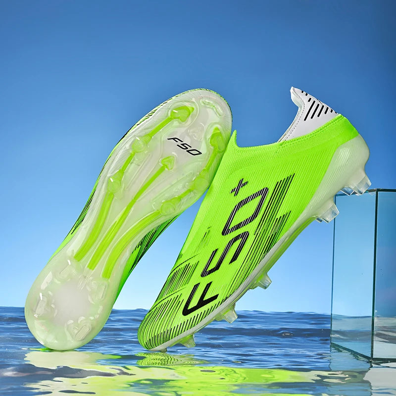 Nouvelles chaussures de football pour hommes, baskets antidérapantes, chaussures d'entraînement, bottes de football très vendues, crampons légers de haute qualité pour matchs sur gazon, mi-hautes pour l'extérieur