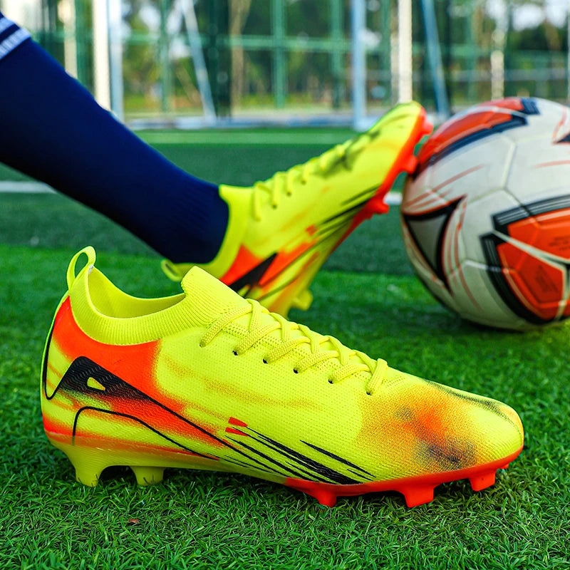 Herren-Fußballschuhe FG – rutschfeste Trainingsschuhe – Fußballschuhe mit langen Stollen – ultraleichte Outdoor-Schuhe – Dropshipping