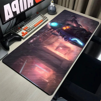 Ana Shrike Overwatch Mauspad Schreibtischmatte mit Polsterung Gaming-Zubehör Prime Gaming XXL Tastaturunterlage Polstermatte