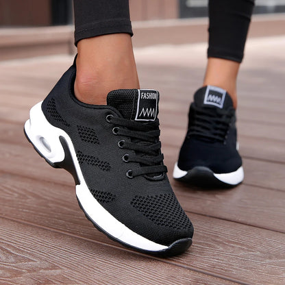 Femmes plate-forme espadrilles décontractées chaussures maille respirant chaussures de course gros sport d'été Tenis chaussures 2024 luxe vulcaniser chaussures