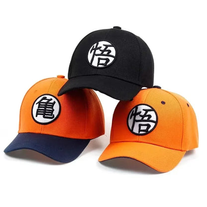 Dragon Ball Son Goku Unisex Gui Wu Embroidery Baseball Caps Spring and Autumn Outdoor Adjustable Casual Hats Sunscreen Hat