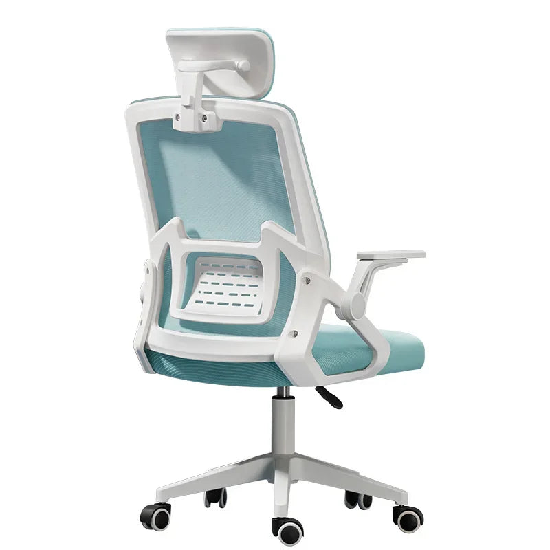 Chaise de jeu ergonomique, chaise d'ordinateur pour petits espaces, siège réglable en hauteur, confort pour la maison et le bureau, grand soutien dorsal, dossier en maille, meilleure chaise de jeu