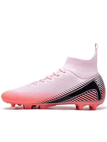 Professional Grass AG FG Soccer Shoes PU Fabric Integrated Upper TPU Tough Sole Wear Resistant Anti-slip Youth Footwear