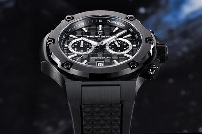 Relojes de cuarzo para hombre PAGANI DESIGN: cronógrafo deportivo de lujo, hermético, con agujas luminiscentes y cristal de zafiro con tratamiento antirreflectante