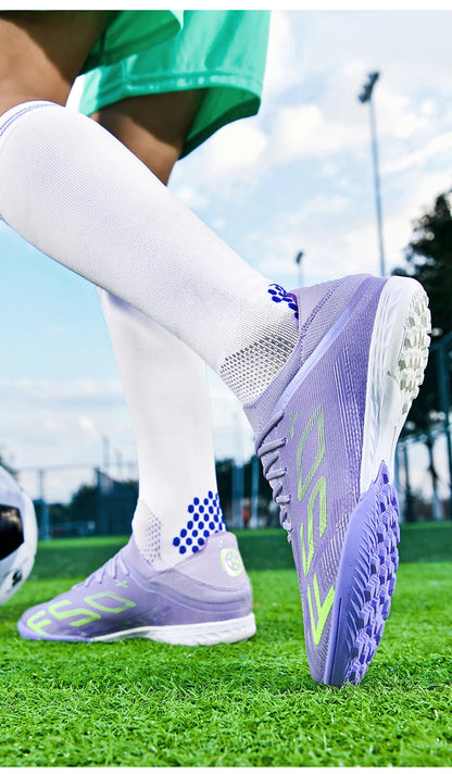 Ultralight Outdoor Sport Men's Soccer Shoes Training Football Sneakers for Youth Turf Soccer Cleats Non-Slip