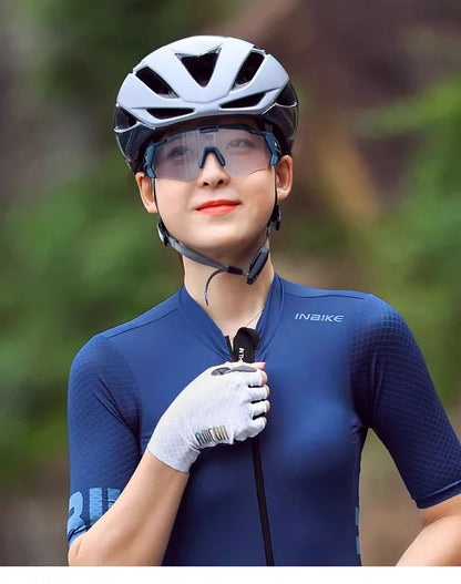 LAMEDA gepolariseerde fietsbril voor op de weg, UV400, mountainbike-zonnebril, fietsbril, sportbril, outdoor-zonnebril, heren, dames