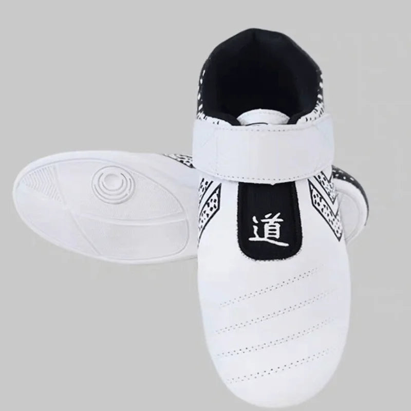 Zapatillas de taekwondo transpirables y resistentes al desgaste, para kickboxing y kung fu. Zapatillas profesionales de taekwondo y artes marciales, para niños y adultos.