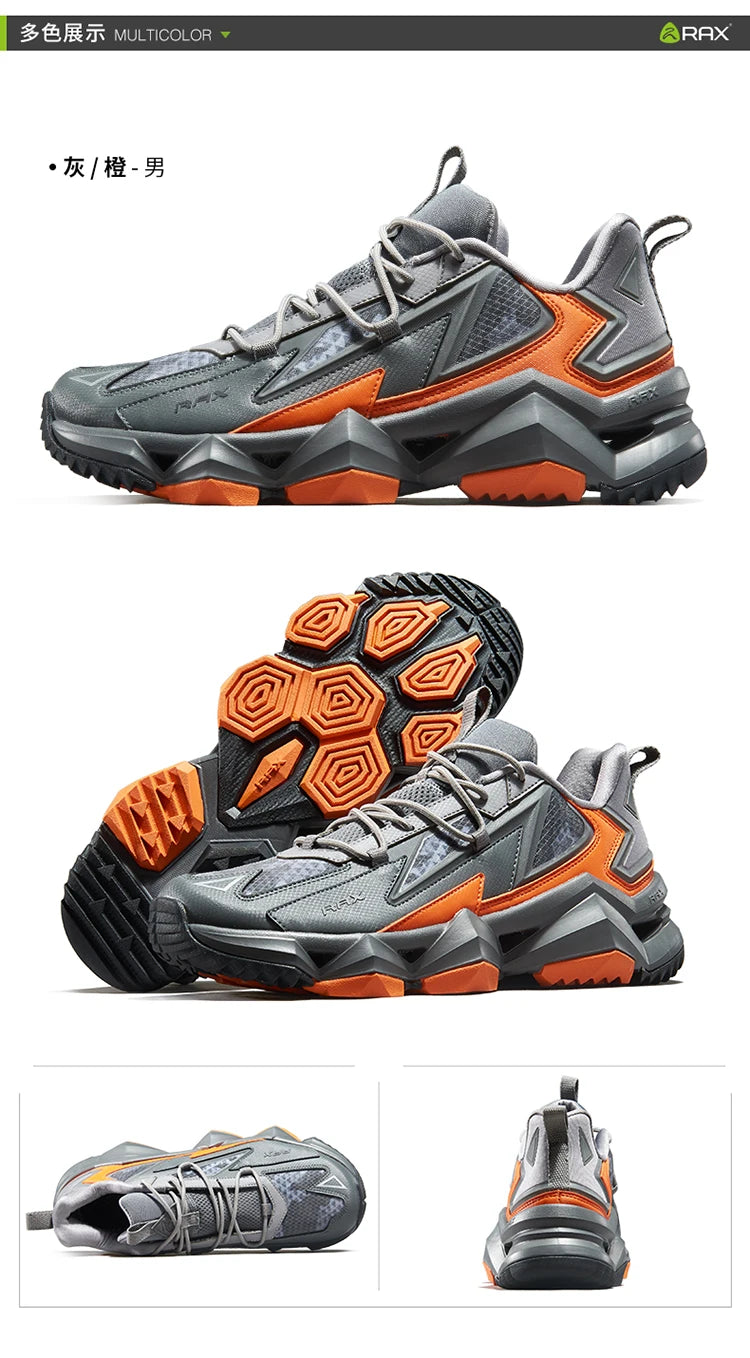 Rax Men – wodoodporne buty turystyczne, oddychające buty turystyczne, buty do trekkingu, sportowe trampki, buty taktyczne