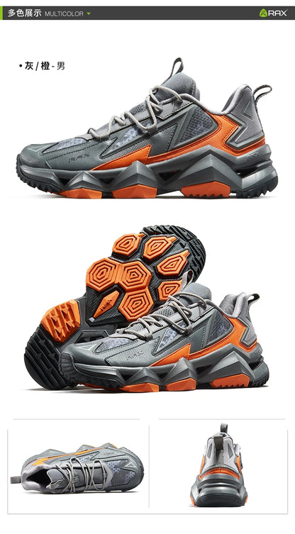 Rax Men – wodoodporne buty turystyczne, oddychające buty turystyczne, buty do trekkingu, sportowe trampki, buty taktyczne