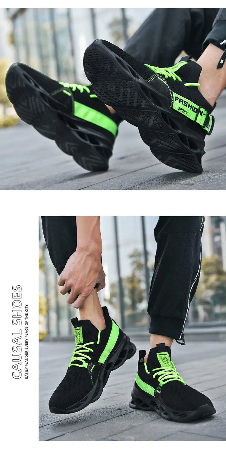 Moda Lila Casual Sneakers Dam Herr Blade Löparskor Storlek 48 Lätta Andningsbara Sportskor Herr Mesh-sneakers