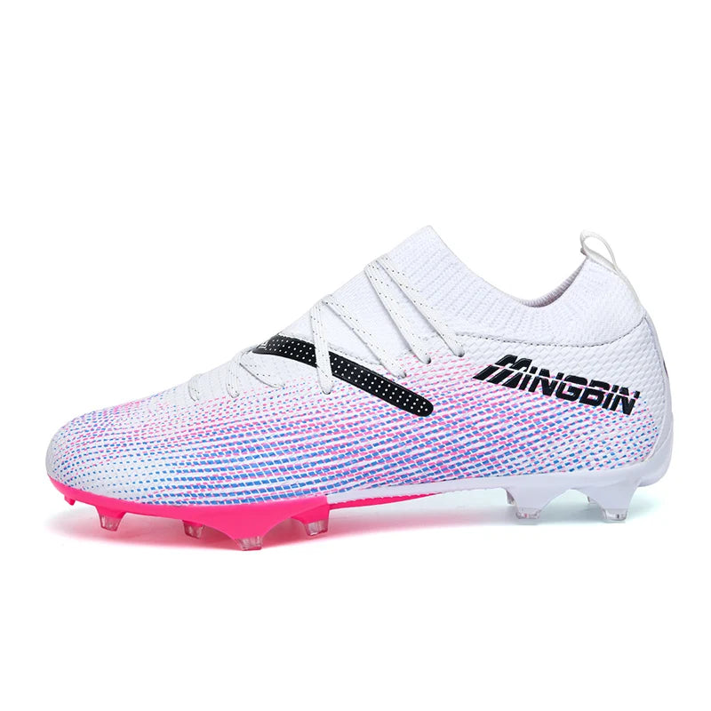 Men's Turf Soccer Shoes Cleats Professional Football Boots Breathable Mesh Youth Soccer Anti-Skid Male Sneakers Society Chuteira