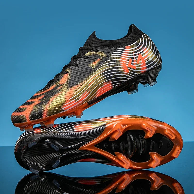 Nouvelles chaussures de football pour hommes, crampons, baskets de haute qualité, chaussures de football antidérapantes pour gazon, bottes de football pour garçons, chaussures de match d'extérieur très vendues, modèle m