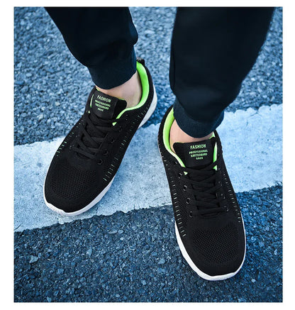 Sports Men's Running Jogging Shoes Casual Sneakers Outdoor Lace-Up Breathable Mesh Light Tennis Outdoor Walking Size 39-46