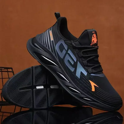 New Summer Mens Breathable Mesh Running Shoes Lightweight Sports Sneakers Fashion Trendy Brand