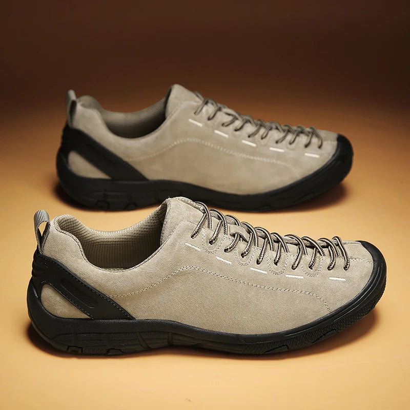 Adidași de trekking pentru bărbați, pantofi de mers pe jos, pantofi de drumeție pentru bărbați cu talpă joasă, pantofi sport antiderapanti pentru activități în aer liber, mărime mare pentru bărbați 47