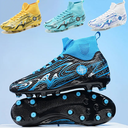 Chaussures de football professionnelles antidérapantes pour enfants, chaussures de sport d'extérieur pour garçons, baskets de futsal pour matchs et entraînements