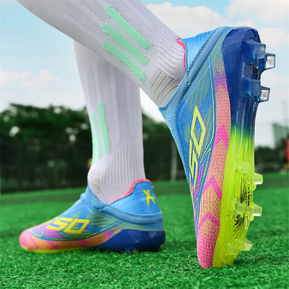 Herren-Fußballschuhe New Society für Rasen, atmungsaktive ultraleichte Outdoor-Sportschuhe für Erwachsene, Fußball-Sneaker für Herren