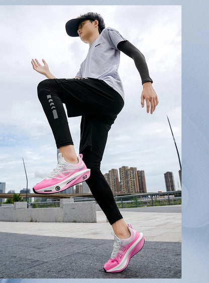 Buty do biegania z karbonową płytką do maratonu, męskie, sportowe, specjalistyczne, oddychające, lekkie, damskie, wygodne sneakersy sportowe outdoorowe