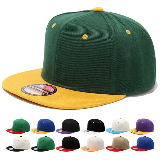 Hot Sale Cap Plain Snapback High Quality Adult Hip Hop Baseball Cap Men Women Outdoor Leisure Fashionable color blocked Hat
