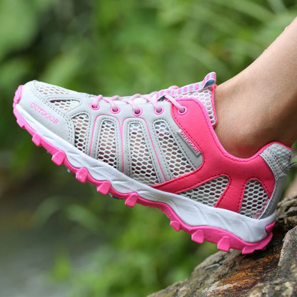 Frühjahr/Sommer Herren Damen Outdoor-Sneaker Trekking- und Wanderschuhe Sport- und Trail-Laufschuhe mit dicken Sohlen Sonderangebot Rabatt