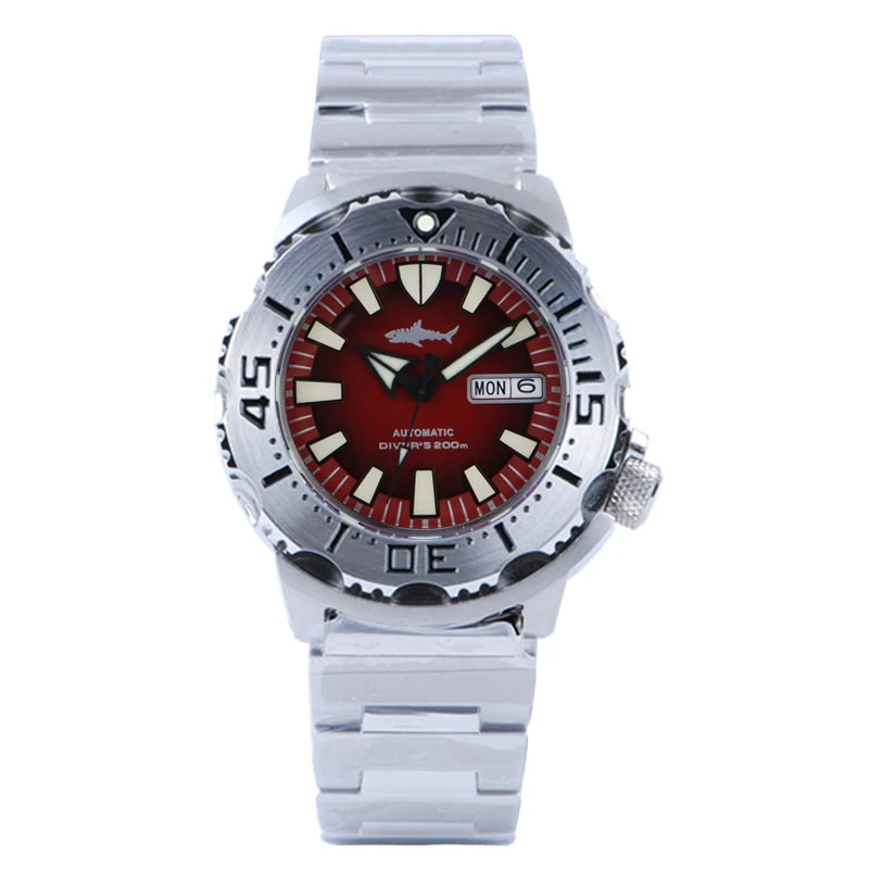 Heimdallr Sharkey Monster V2 Men's Diver Watch 316L Stainless Steel Japan NH36A Movement 200M Waterproof Men Mechanical Watches