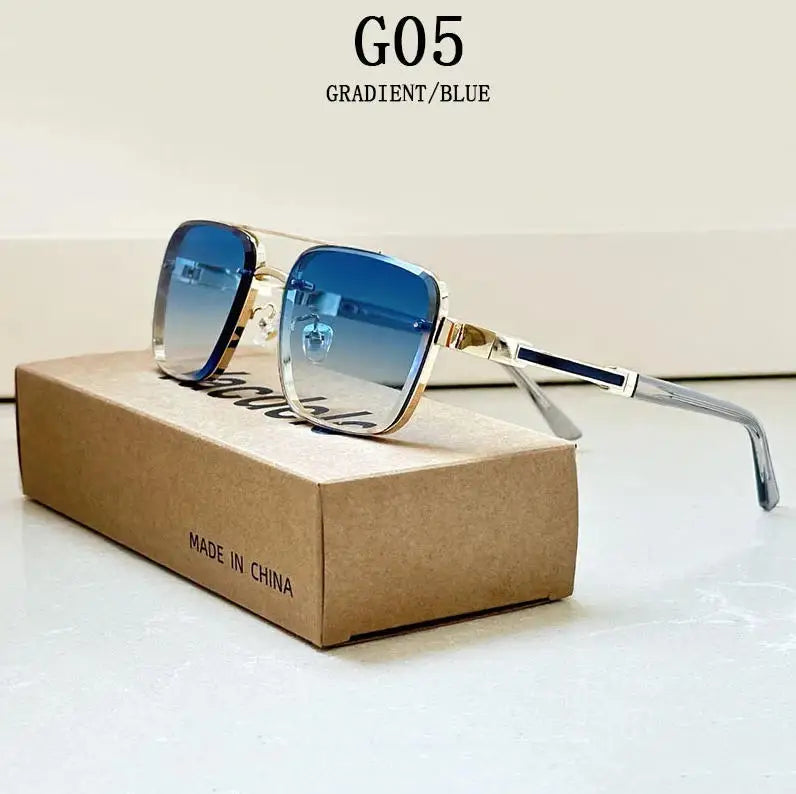2025 Square Sunglass Men Luxury Vintage Sunglasses Women Trendy Retro Fashion Glasses Gafas De Sol Hombre Lunette Soleil Femme