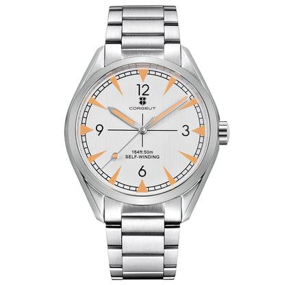 Orologi CORGEUT NH35/MIYOTA 8215 da uomo con cinturino in pelle, meccanici automatici, vetro zaffiro, orologi alla moda, casual e sportivi