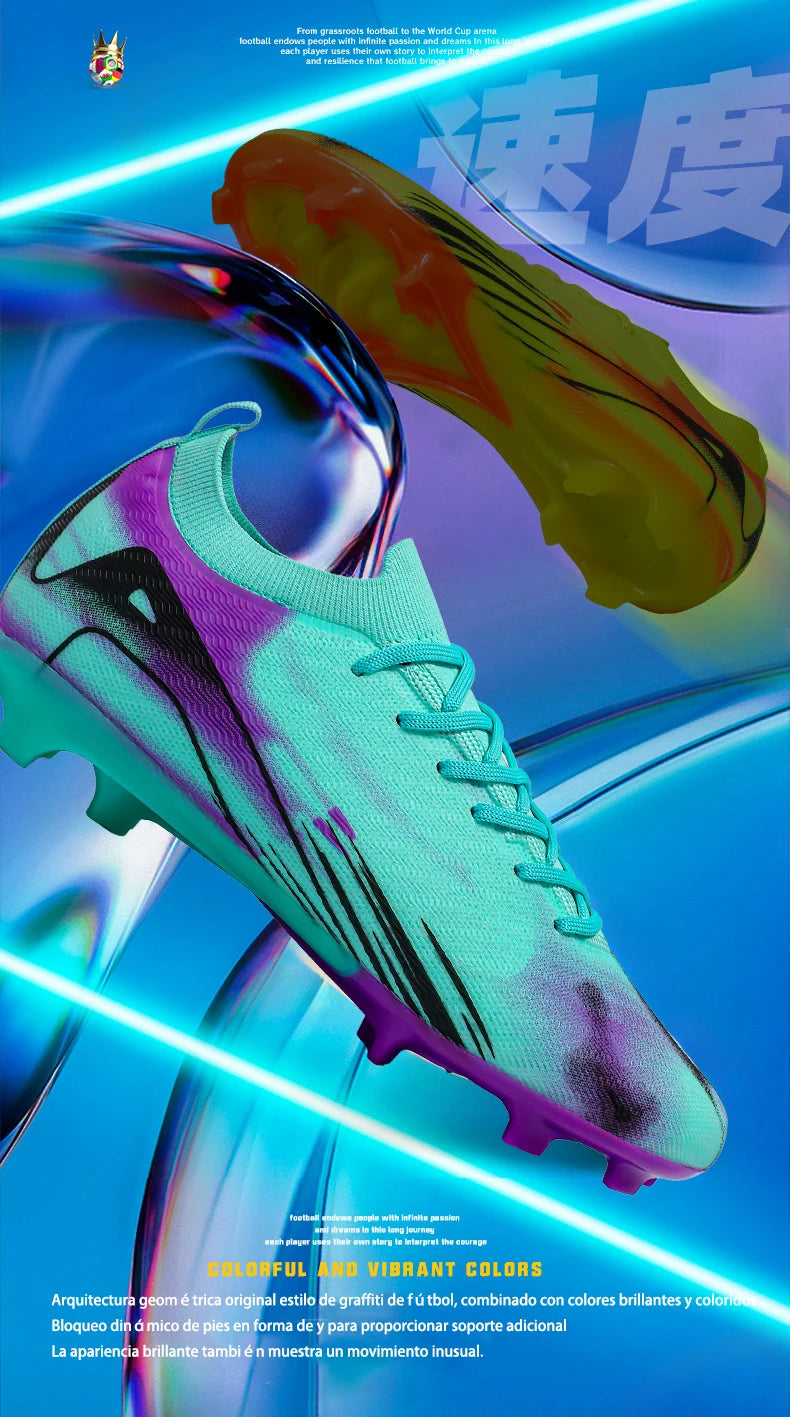Herren-Fußballschuhe FG – rutschfeste Trainingsschuhe – Fußballschuhe mit langen Stollen – ultraleichte Outdoor-Schuhe – Dropshipping