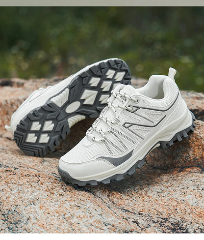 New Large Outdoor Mountaineering Shoes Men Spring and Autumn Mesh Breathable Sneakers Outdoor Travel Hiking Non-Slip Shoes