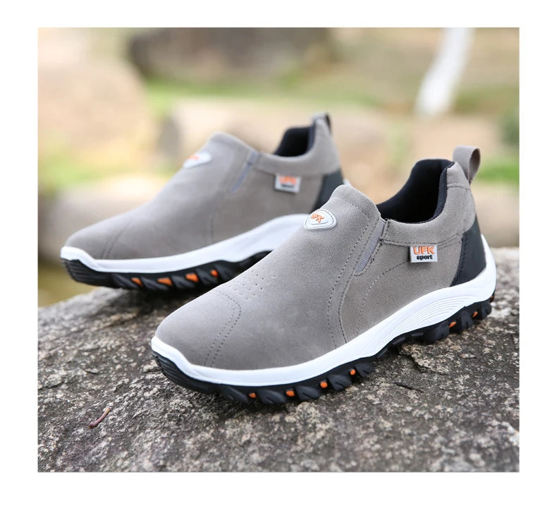 Sapatos desportivos casuais para homem, para caminhadas ao ar livre, acampamento, corrida leve e jogging, mocassins antiderrapantes, sapatos de caminhada, tamanhos grandes 38-50