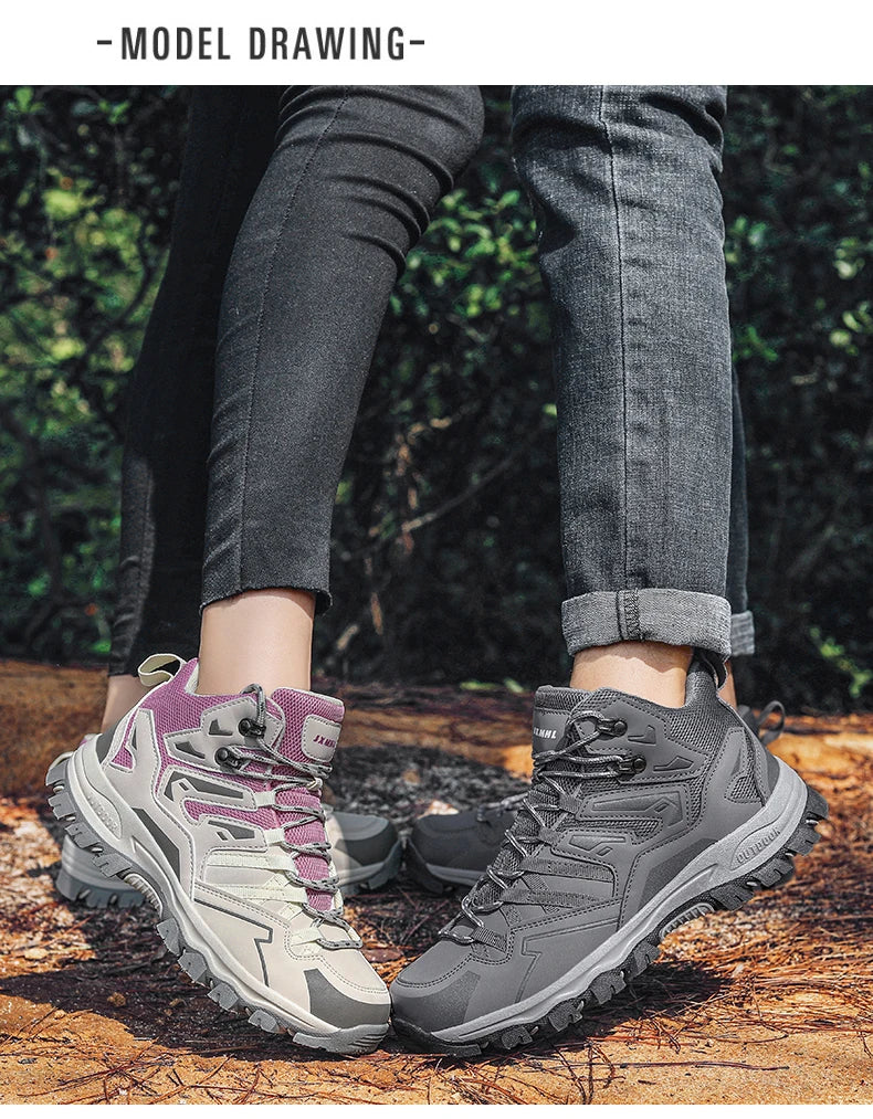 Zapatillas de senderismo unisex, zapatillas deportivas para actividades al aire libre, botas de acampada, zapatillas impermeables de mujer para caminar, zapatillas de senderismo antideslizantes