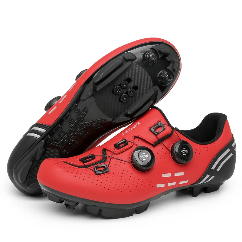 Scarpe da ciclismo di alta qualità da uomo SPD autobloccanti per bici da corsa, scarpe sportive da donna MTB da montagna antiscivolo 36-47