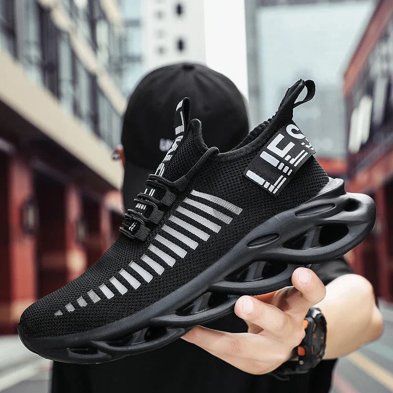 MAEDEF-Baskets confortables et décontractées en maille pour homme, chaussures de course respirantes à plateforme, de sport, de marche et de tennis