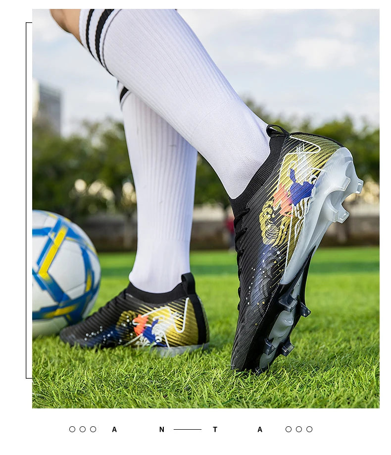 Férfi futballcipő, fűre, ultrakönnyű, sportos, kényelmes, felnőtt, csúszásmentes futballcipő, kültéri stoplis cipő, sport, futsal, edzés, mérkőzés