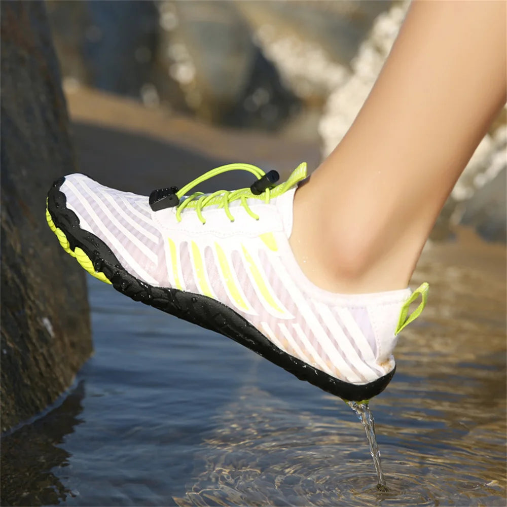 Unisex snabbtorkande vattenskor för män och kvinnor – färgglada strand-, sim-, surf- och havsskor – parskor – barfota- och Upstream-sneakers