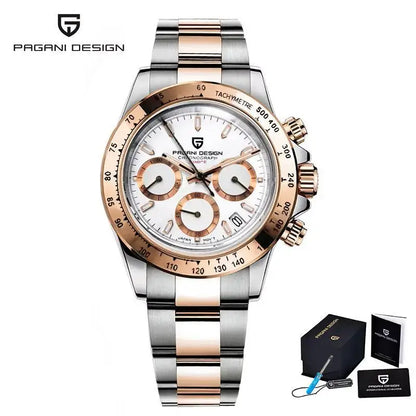 2026 New PAGANI DESIGN Brand Luxury Quartz Watch Sapphire Waterproof Luminous Men watch Japan VK63 Movt All Steel Chronograph