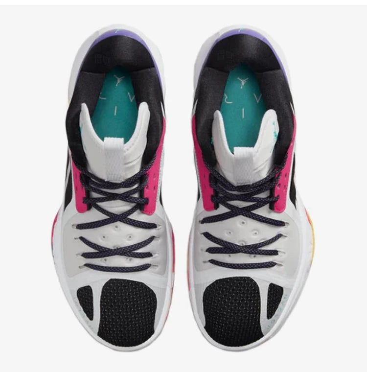 Nike genuine JORDAN men's comfortable shock-absorbing mid top practical basketball shoes DH0248-130